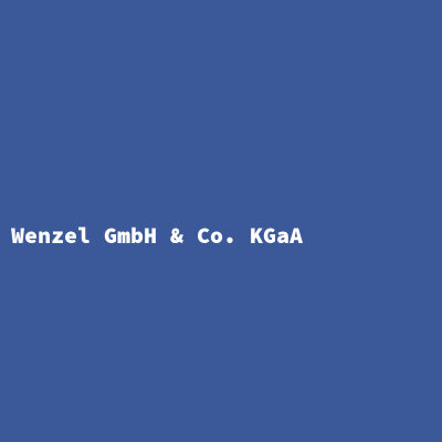 Wenzel GmbH &amp; Co. KGaA