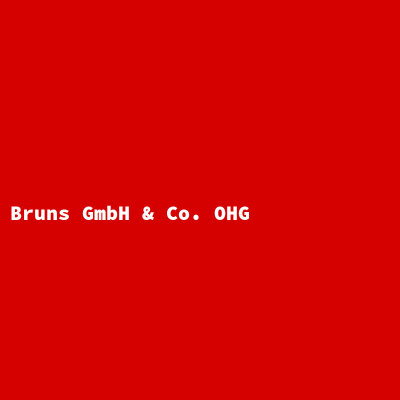 Bruns GmbH &amp; Co. OHG