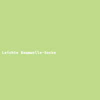 Leichte Baumwolle-Socke