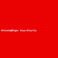 Mittelmäßiger Glas-Klositz