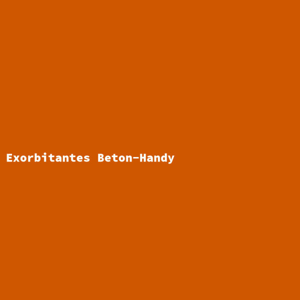 Exorbitantes Beton-Handy