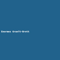 Enormes Granit-Brett