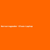 Hervorragender Eisen-Laptop