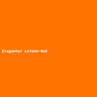 Eleganter Leinen-Hut