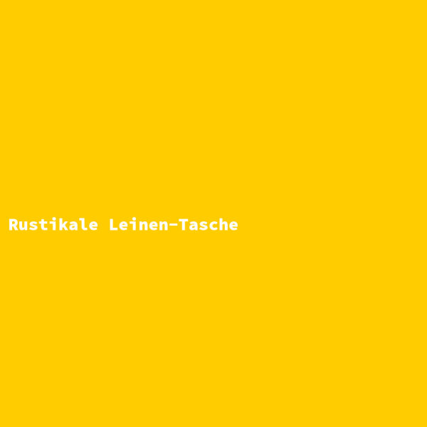 Rustikale Leinen-Tasche