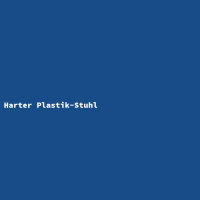 Harter Plastik-Stuhl