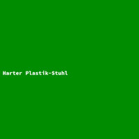 Harter Plastik-Stuhl