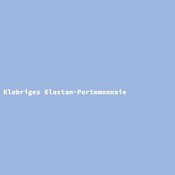 Klebriges Elastan-Portemonnaie