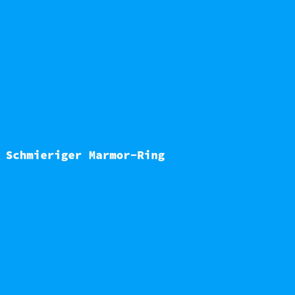 Schmieriger Marmor-Ring