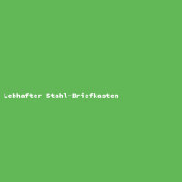 Lebhafter Stahl-Briefkasten