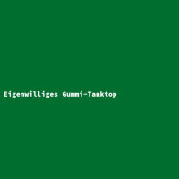 Eigenwilliges Gummi-Tanktop