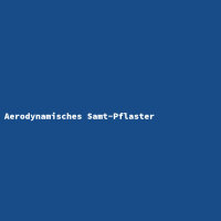 Aerodynamisches Samt-Pflaster