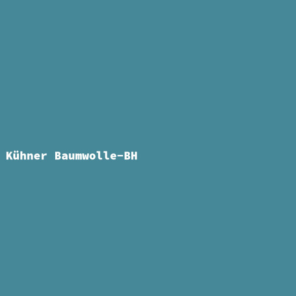 Kühner Baumwolle-BH