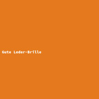 Gute Leder-Brille