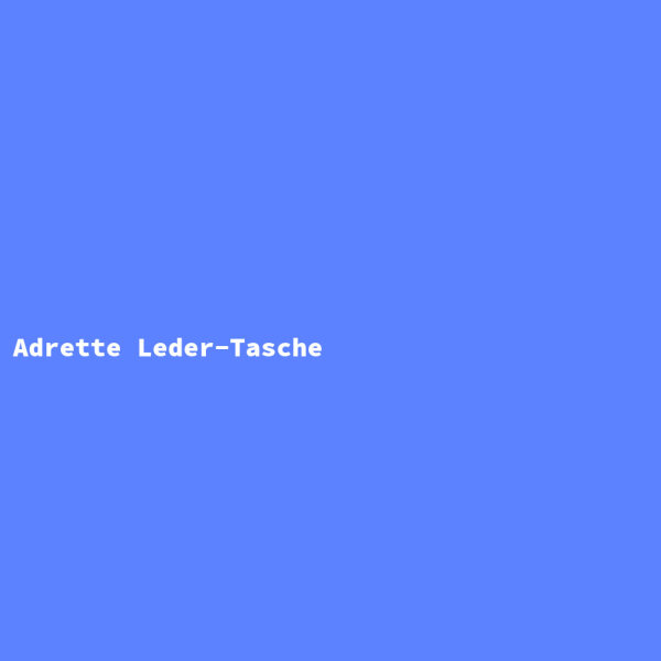 Adrette Leder-Tasche