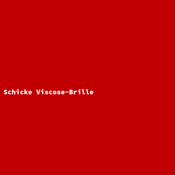 Schicke Viscose-Brille