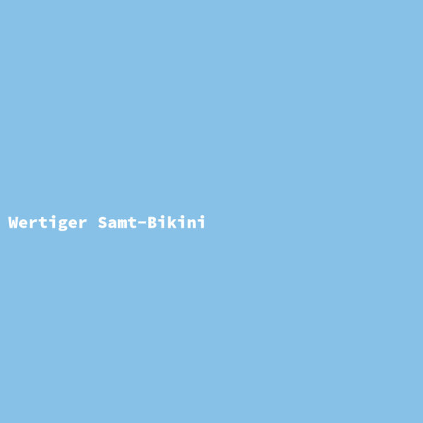 Wertiger Samt-Bikini