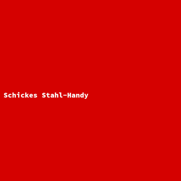 Schickes Stahl-Handy