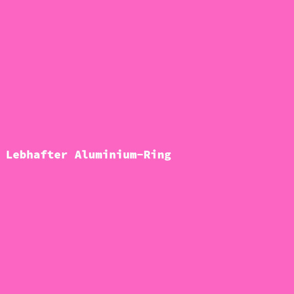 Lebhafter Aluminium-Ring