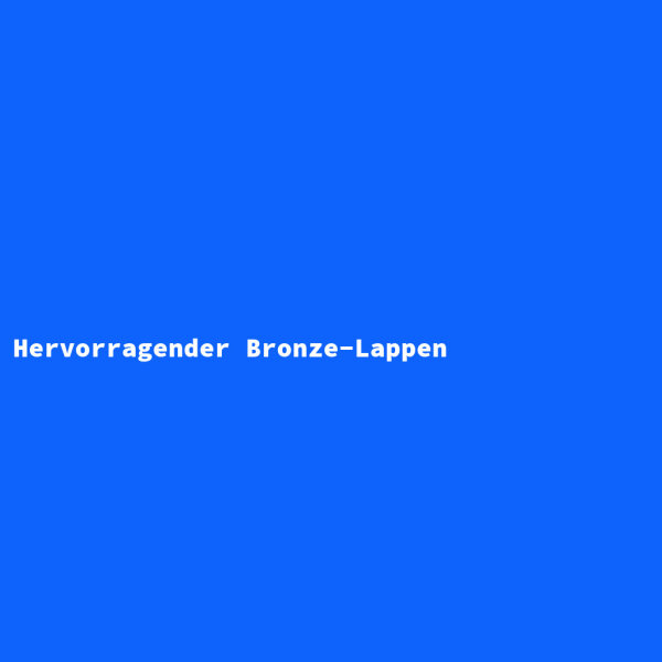 Hervorragender Bronze-Lappen