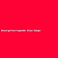 Besorgniserregende Glas-Zange