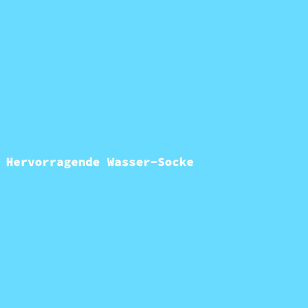 Hervorragende Wasser-Socke