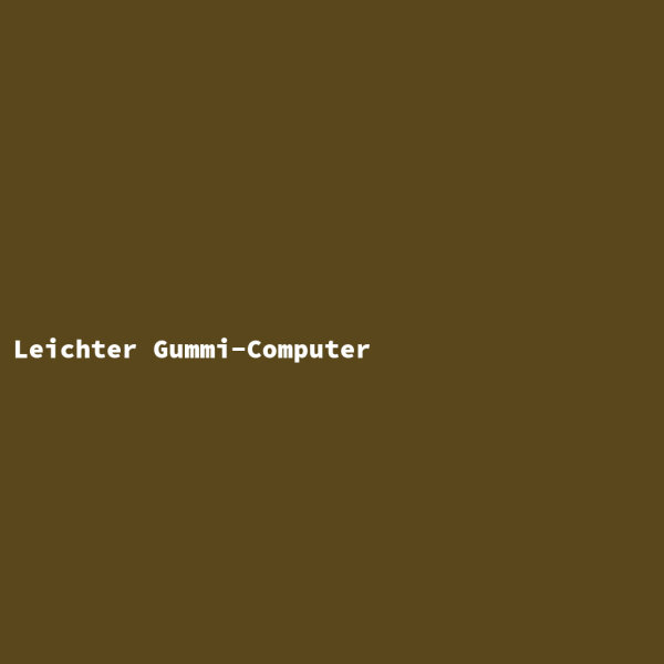 Leichter Gummi-Computer