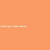 Klebriges Stahl-Messer