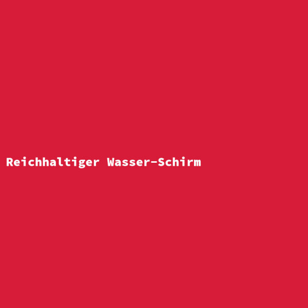 Reichhaltiger Wasser-Schirm