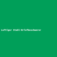 Luftiger Stahl-Briefbeschwerer