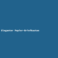 Eleganter Papier-Briefkasten