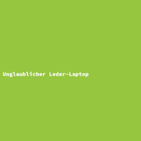 Unglaublicher Leder-Laptop