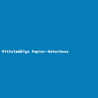 Mittelmäßige Papier-Unterhose