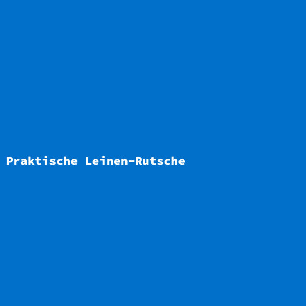 Praktische Leinen-Rutsche