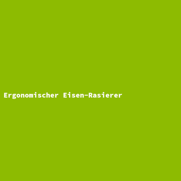 Ergonomischer Eisen-Rasierer