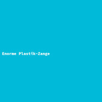 Enorme Plastik-Zange