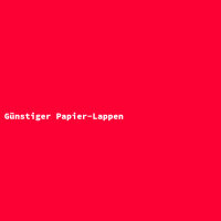 Günstiger Papier-Lappen